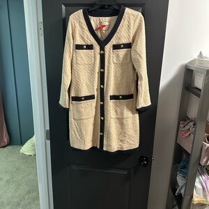 Spartina 449 Maggie Tweed Dress Sand